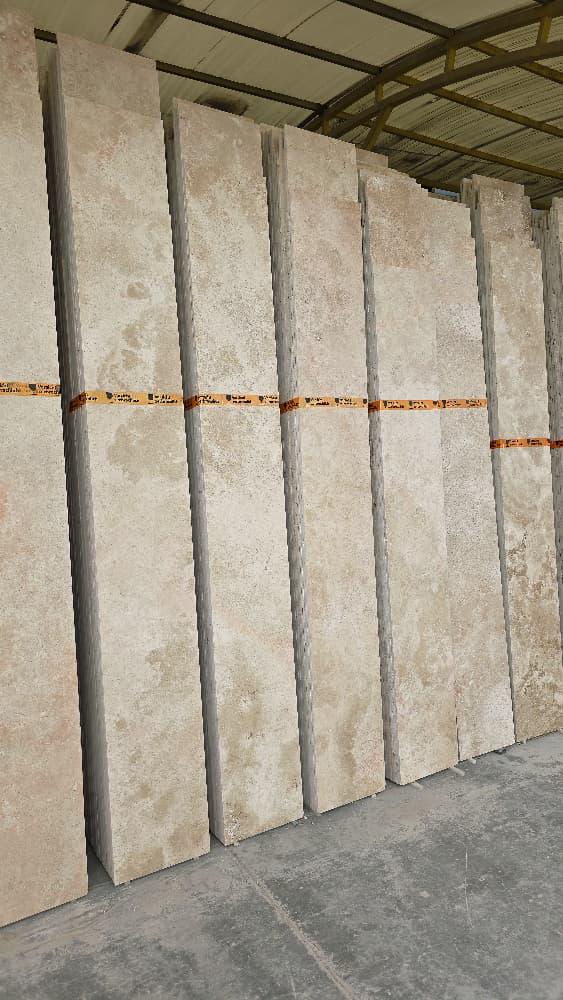 سنگ تراورتن کرم روشن ابرکوه + قیمت قدیم